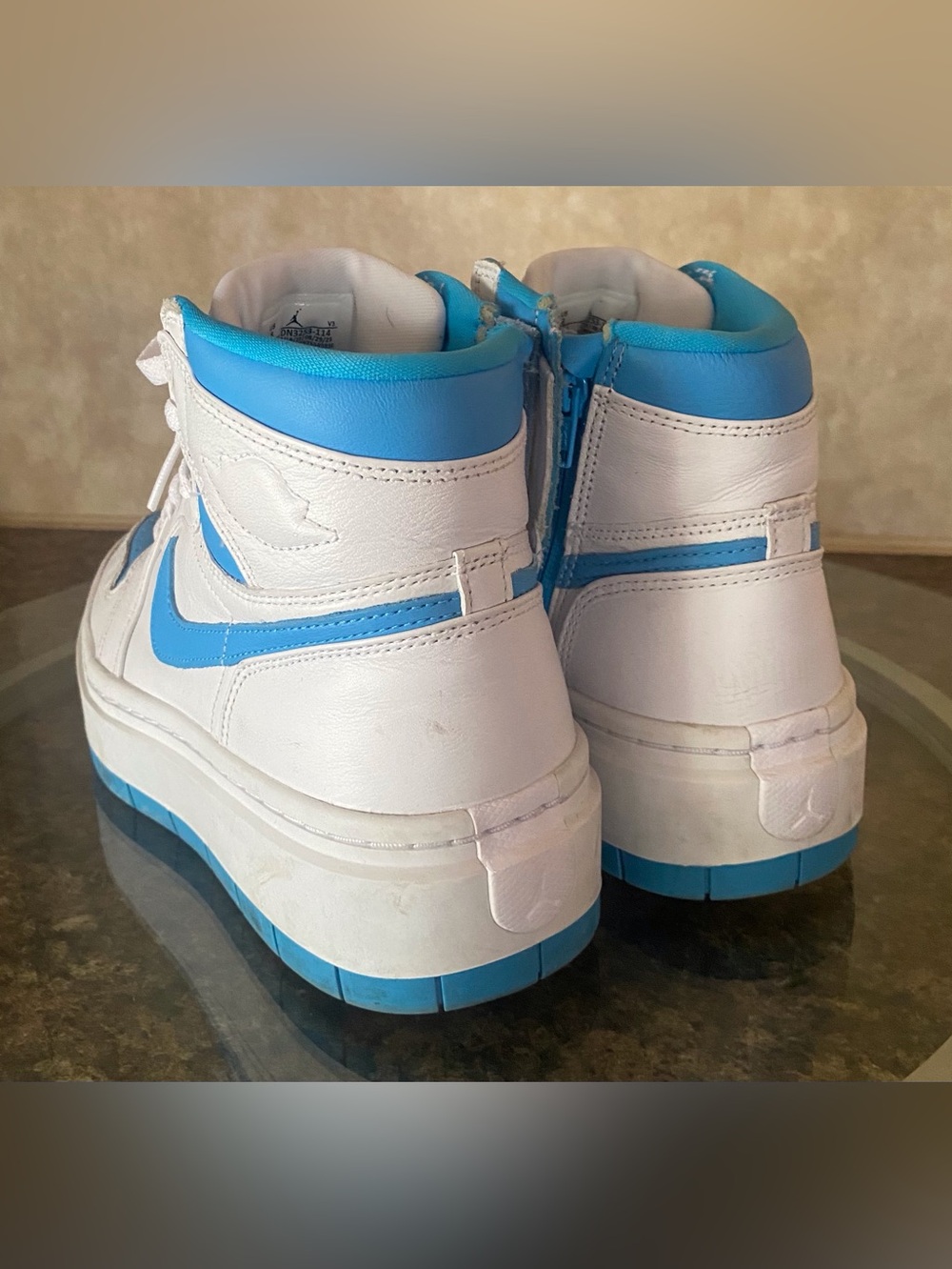 Nike Air Jordan 1 Elevate High White Dark Powder Blue Women’s 8 - Picture 5 of 8